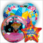 Фольгированные шары с рисунком на день рождения