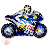 Мотоцикл (синий) Motor bike 33"/84 см