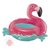 ФИГУРА/P35 Фламинго на воде с гелием