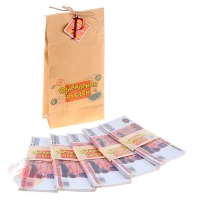 Мешок денег "Офигиллион Рублей", 19 х 26 см