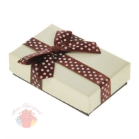 Коробка подарочная Бант в горошек, цвет МИКС 8 см × 5 см × 2 см