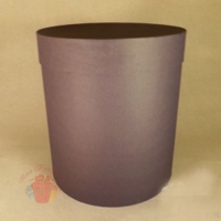 Коробки круглые Крафт однотонный 23*21 фиолетовый