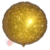Круг Блестящий Золото Faux Sparkle Gold S30