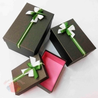 Набор коробок 3 в 1 Стильный подарок Шоколадный прямоугольник