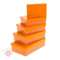 Набор коробок 5 в 1 Лютики цвет оранжевый