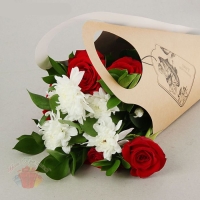 Пакет для цветов Прекрасной даме кувшин