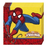 Салфетки Человек-Паук Супер сила Ultimate Spiderman Power 33*33 см  (20 шт.)