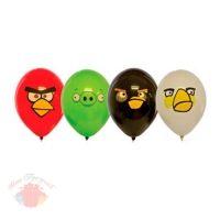 Шар с рисунком 14 Angry Birds 3 цвета (25 шт.)