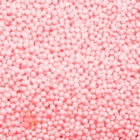 Шарики пенопласт, Розовый, 2-4 мм, 500 мл.