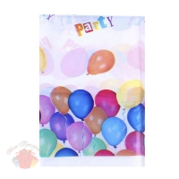 Скатерть С Днём Рождения цветные шары 132 х 220 см