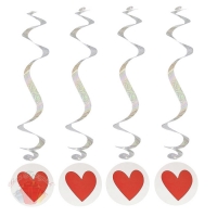 Спираль серпантин Сердце (набор 4 шт)