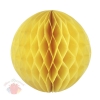 Бумажное украшение шар 30 см желтый