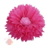 Бумажный цветок 30 / 15 см амарантовый розовый
