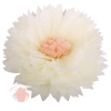 Бумажный цветок 30 / 15 см бежевый персиковый