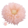 Бумажный цветок 30 / 15 см персиковый бежевый