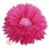 Бумажный цветок 40 / 15 см амарантовый розовый