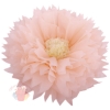 Бумажный цветок 40 / 15 см персиковый бежевый
