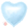 Фольгированный Шар (19''/48 см) Сердце, Светло-голубой, 1 шт