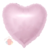 Фольгированный Шар (19''/48 см) Сердце, Светло-розовый, 1 шт