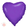Фольгированный Шар 32/81 см Сердце, Фиолетовый, 1 шт.