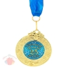 Медаль "Серебряная свадьба 25 лет вместе", 6 х 7 см