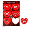 Набор открыток валентинок на подложке"Сердечки"