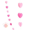 Гирлянда "Сердца Микс" Розовый и Нежно-розовый, 2,1 м