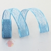 Лента упаковочная армированная с блестками Паутинка цвет голубой  5 см × 1000 см