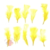 Набор перьев для декора 10 шт, размер 1 шт 10*4 цвет желтый