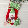 Носок для подарка Подарочек 18,5*26 см, снеговик зелёный