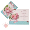 Открытка Любимой внучке! розовые розы, пироженка 25 см × 19 см