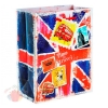 Пакет ламинат вертикальный Британский флаг ламинация, 26*32 см