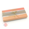 Подарочная коробка "Классика" Серо-персиковая, 21,3*10,7*3,3 см
