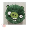 Помпоны из бумаги Гадкая  зеленая свинья (Angry Birds) 25 см