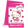 Приглашения Хэллоу-Китти Hello Kitty Hearts набор