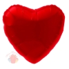 Шар (18''/46 см) Сердце, Красный, 1 шт. с гелием