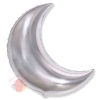 Шар фольга Полумесяц Серебро Crescent Moon