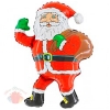 Шар с гелием фольгированный Дед мороз с подарками / Santa greeting