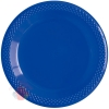 Тарелки пластиковые Делюкс Синие 23 cм (10 шт.)