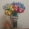 Цветы из шаров «Хром» 5 штук.