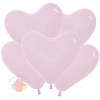 Воздушные шары Сердце Розовый, Пастель White Sempertex  6/15 см (100 шт.)