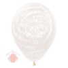 Воздушный шар (12''/30 см) Граффити, Ледяной узор, Прозрачный, кристалл, 25 шт.